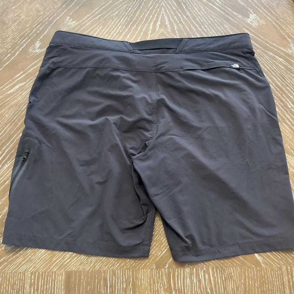 North Face Mens‎ Shorts Size 40 Gray Slash Pockets Belted Camping Hiking Outdoor
